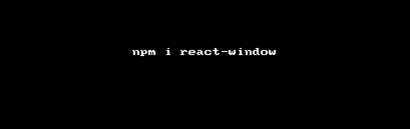 react-window