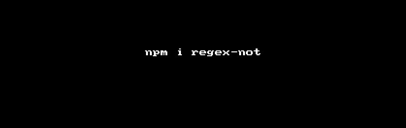 regex-not