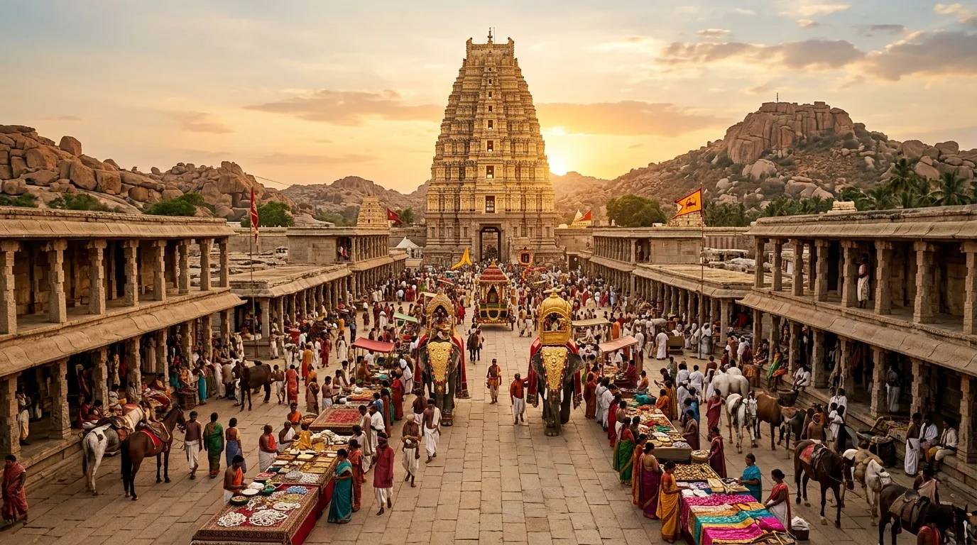 1520 CE Virupaksha Bazaar Reconstruction